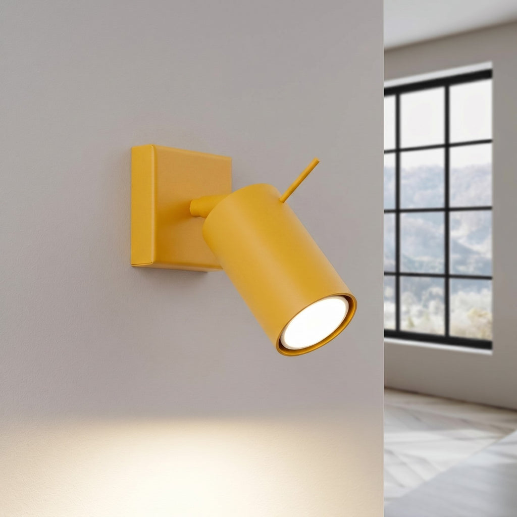 Applique murale Ring acier jaune GU10, vue 3