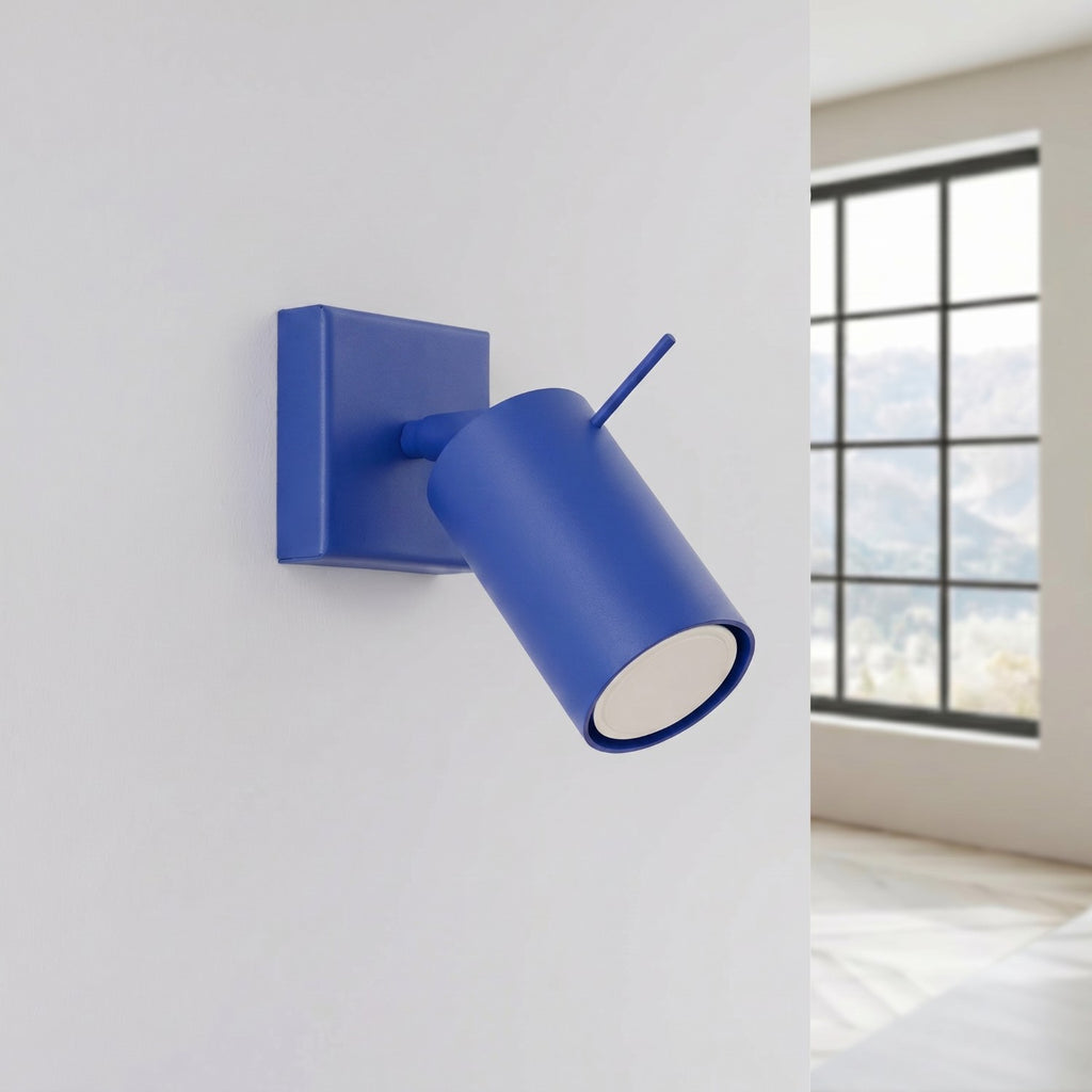 Applique murale Ring acier bleu outremer GU10, vue 2