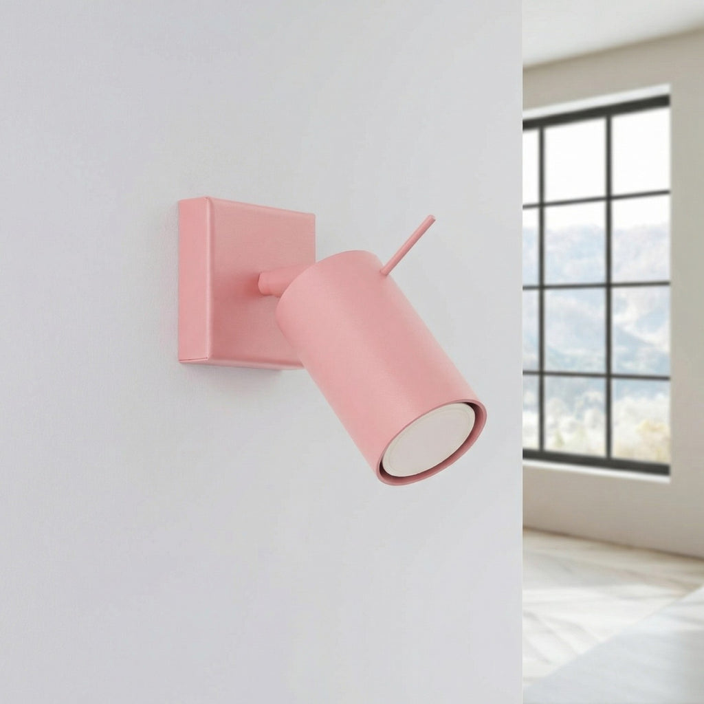 Applique murale Ring acier rose GU10, vue 2