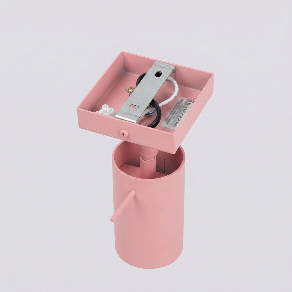 Applique murale Ring acier rose GU10, vue 6