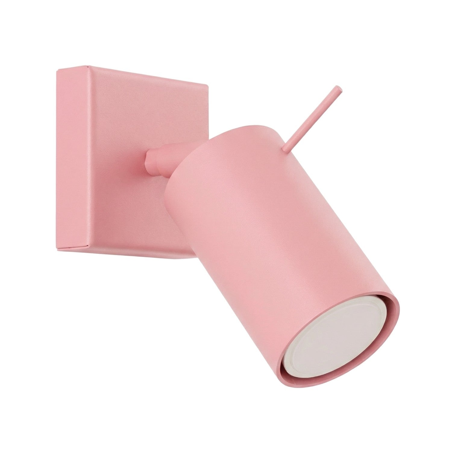 Applique murale Ring acier rose GU10