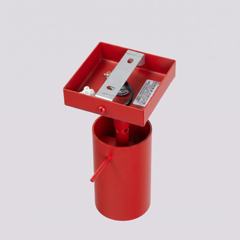 Applique murale Ring acier rouge GU10, vue 6
