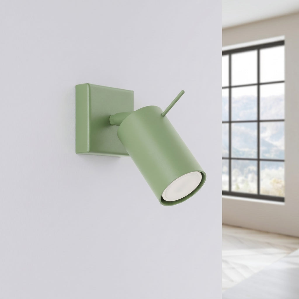 Applique murale Ring acier vert sauge GU10, vue 2
