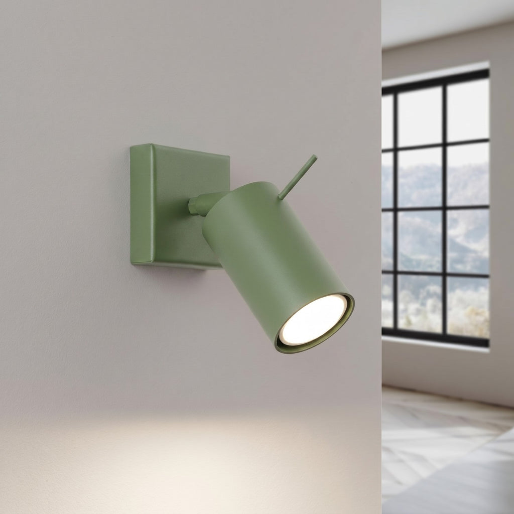 Applique murale Ring acier vert sauge GU10, vue 3