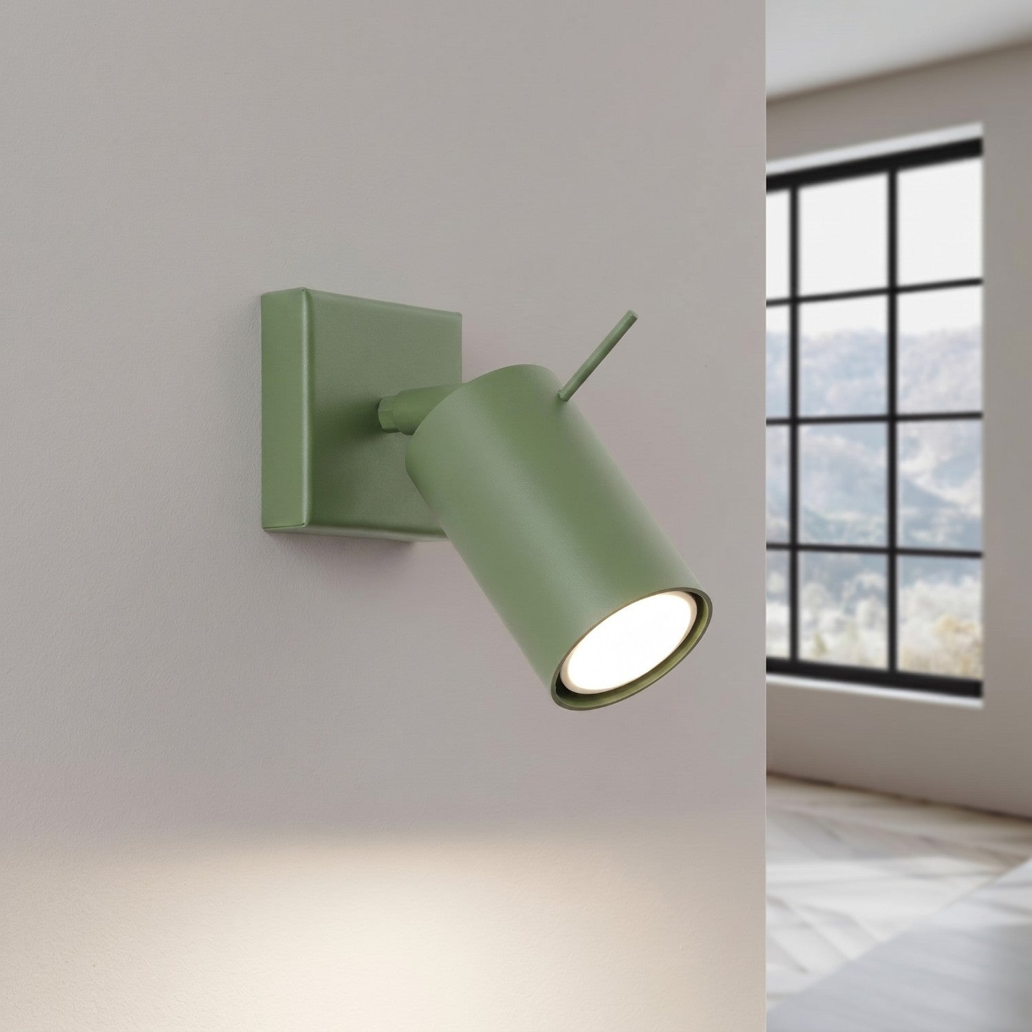 Applique murale Ring acier vert sauge GU10, vue 3
