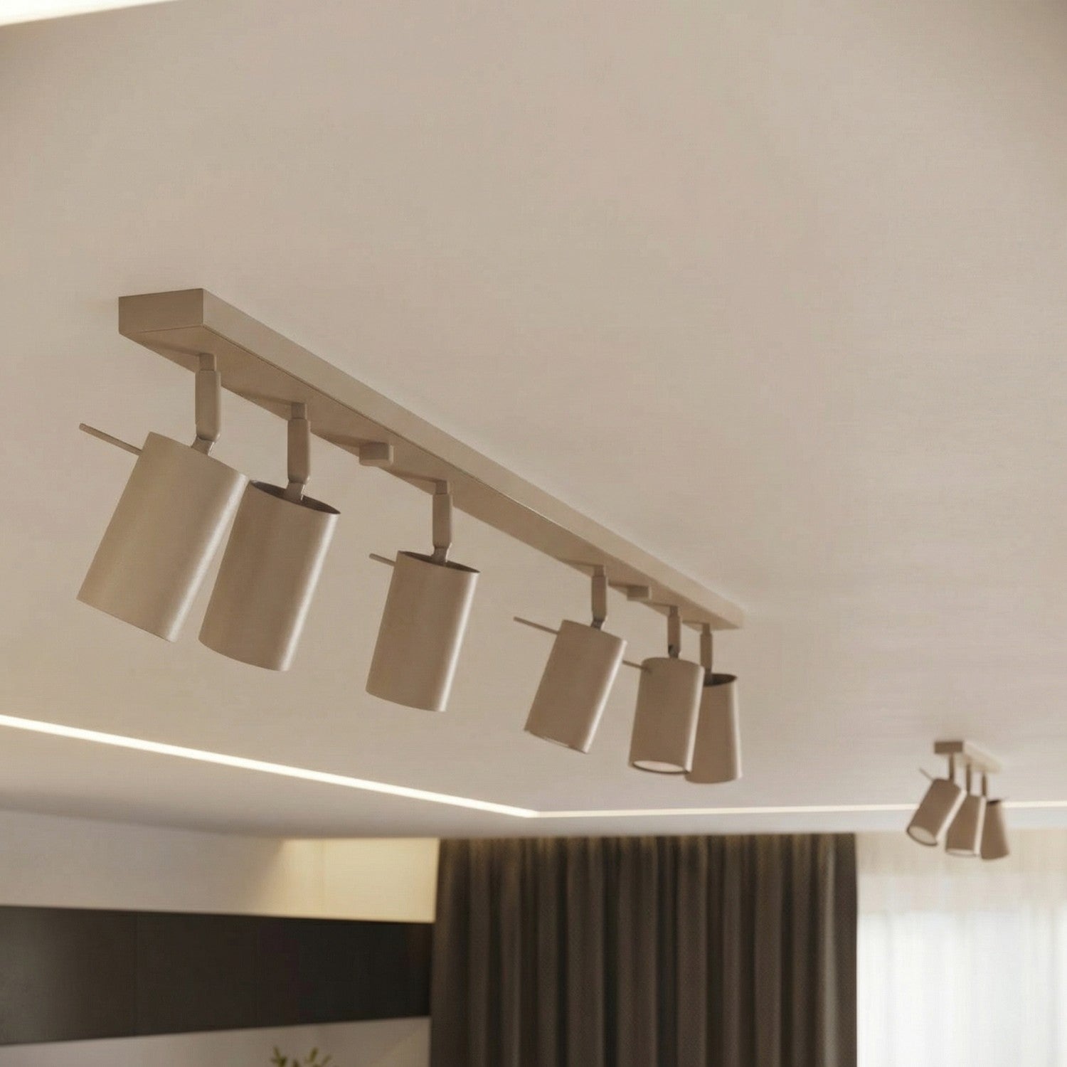 Applique murale Ring acier taupe GU10, vue 15