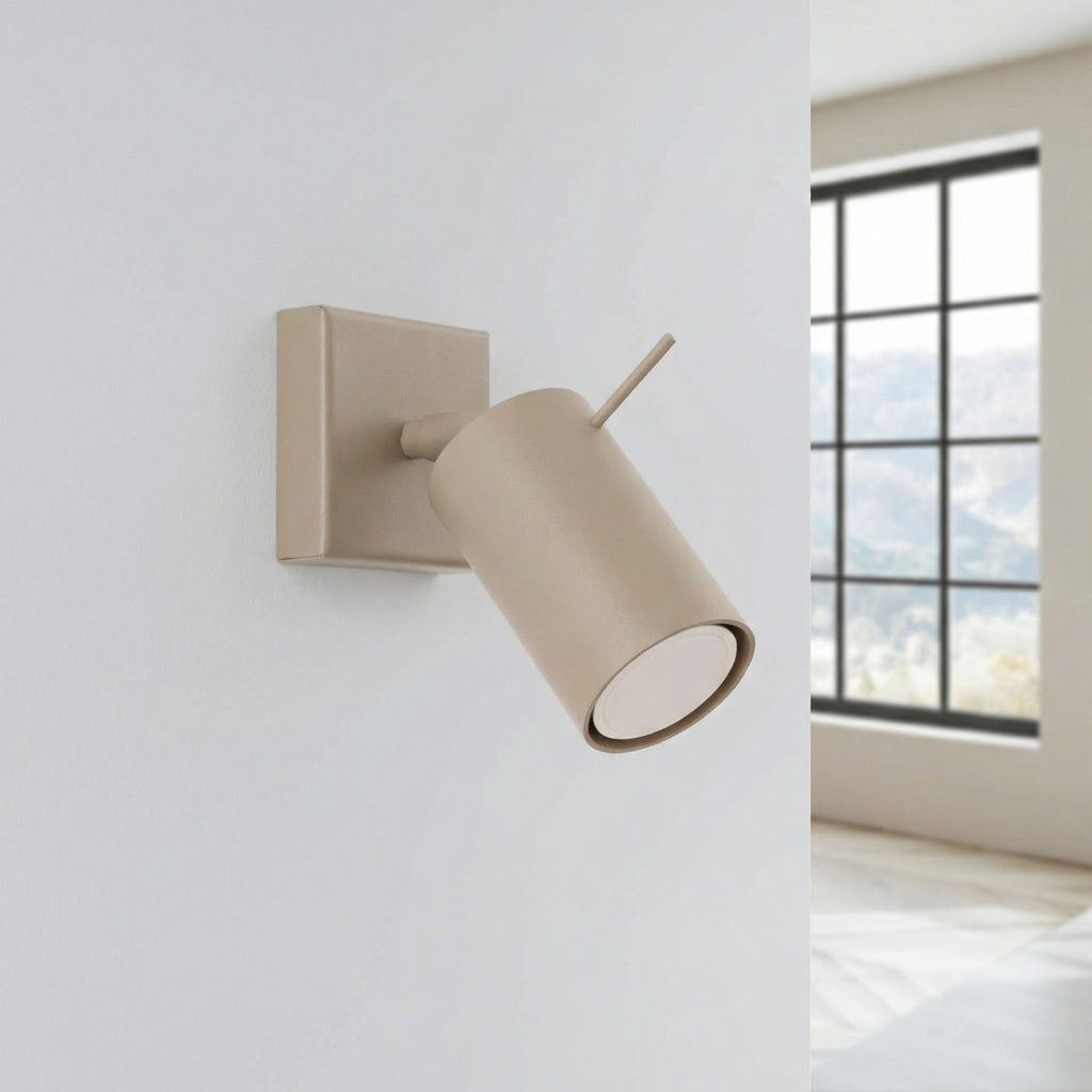 Applique murale Ring acier taupe GU10, vue 2