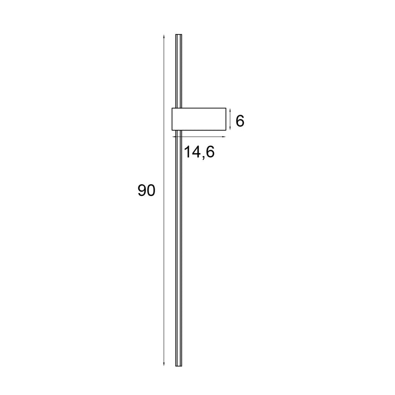 Dimensions Wandleuchte Spirit 90 cm schwarz