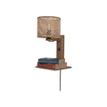 Applique murale tablette Java bambou naturel 18 cm E27