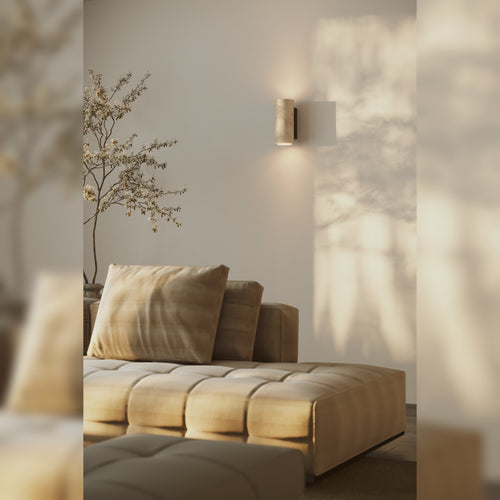 Applique murale Tek travertin crème GU10, vue 2