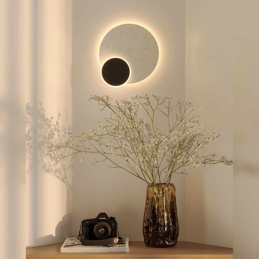 Applique murale Travertino 25 cm noire