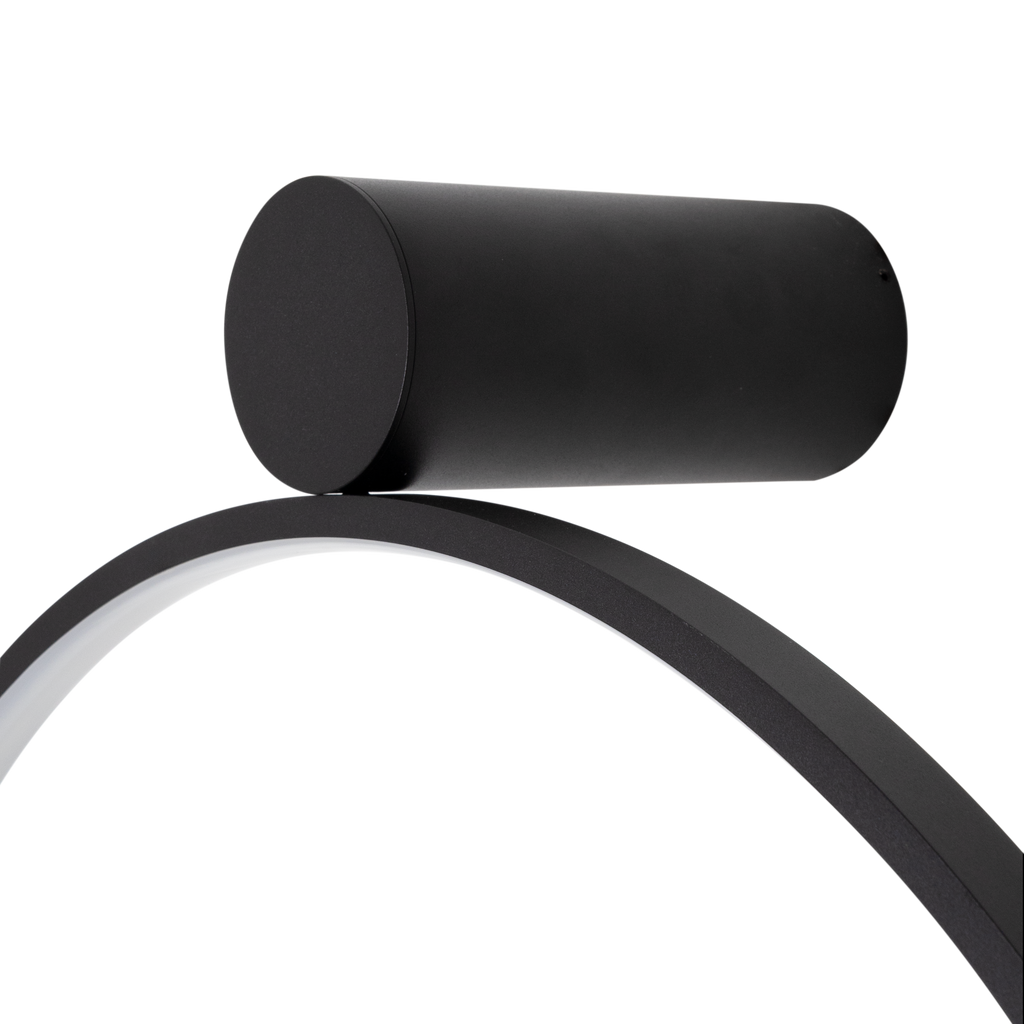 Applique murale Visual anneau LED 60 cm noir, vue 3
