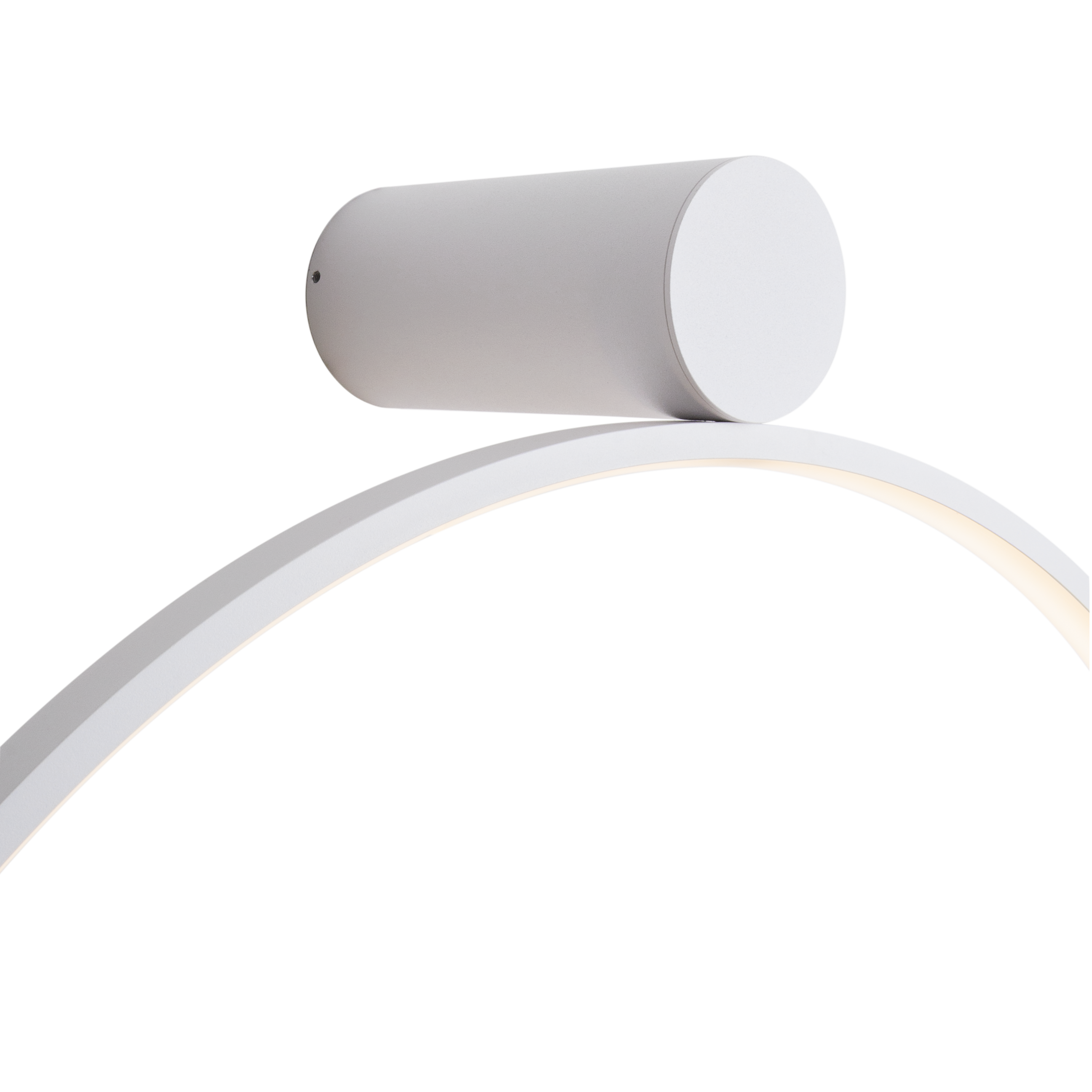 Applique murale Visual anneau LED blanc allumée