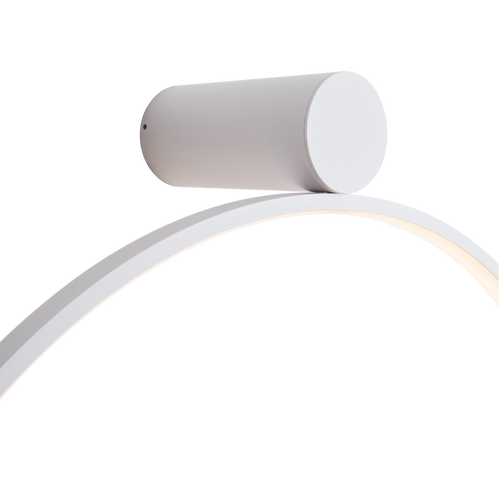 Applique murale Visual anneau LED blanc allumée