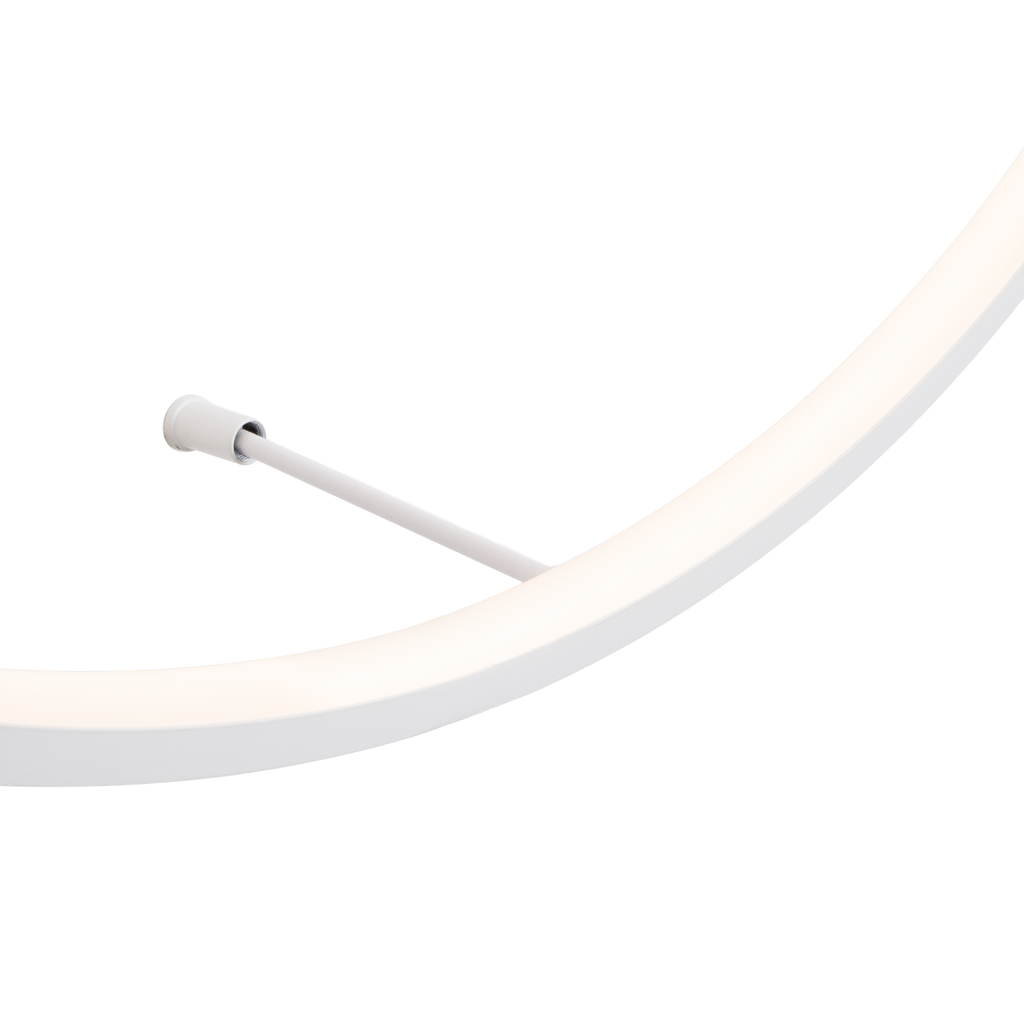 Applique murale Visual anneau LED blanc en situation