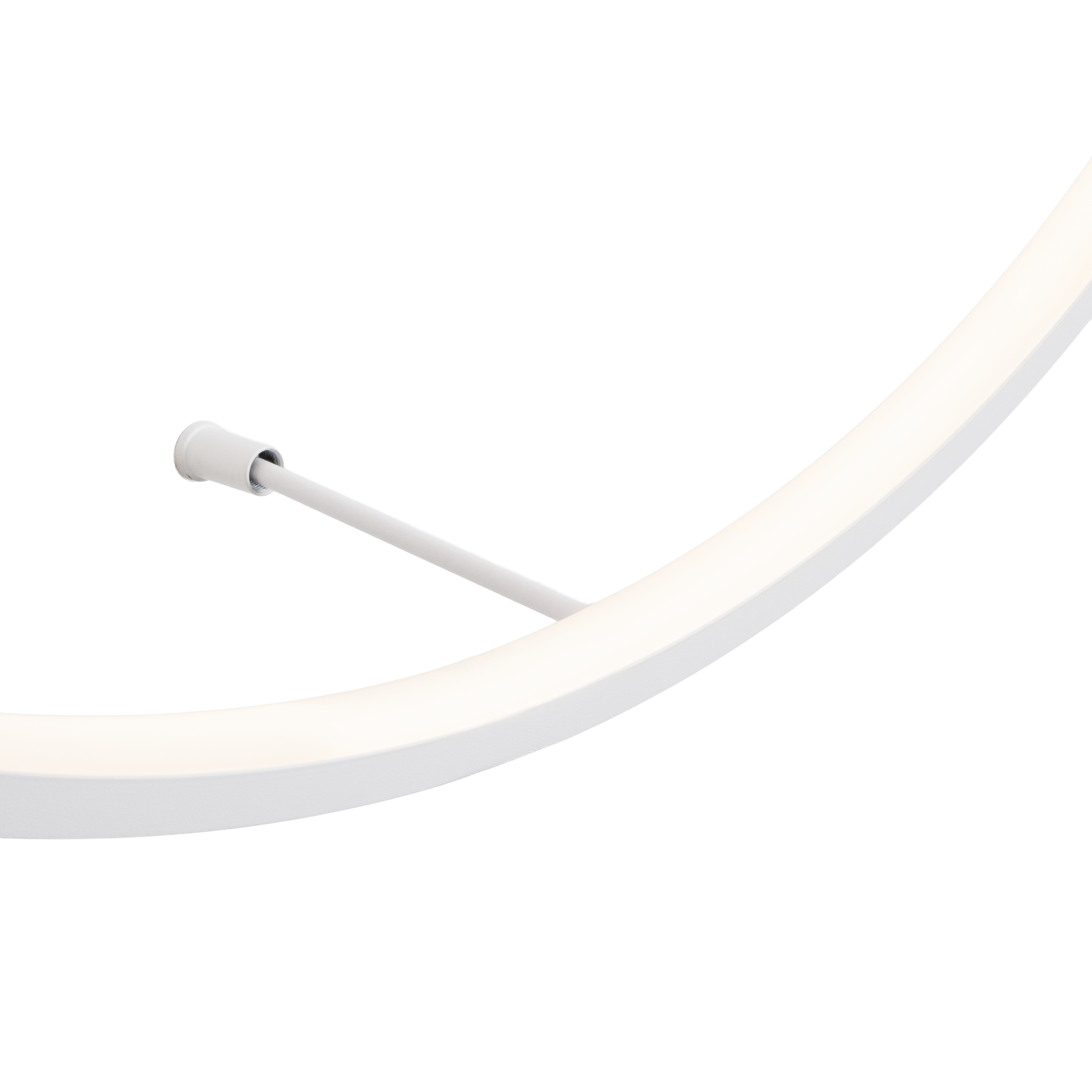 Applique murale Visual anneau LED blanc en situation