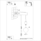 Notice de montage : Applique Nimbi bois et verre G9 à interrupteur