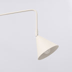 Applique Nox 2 cônes bras déporté acier beige E14, vue 5