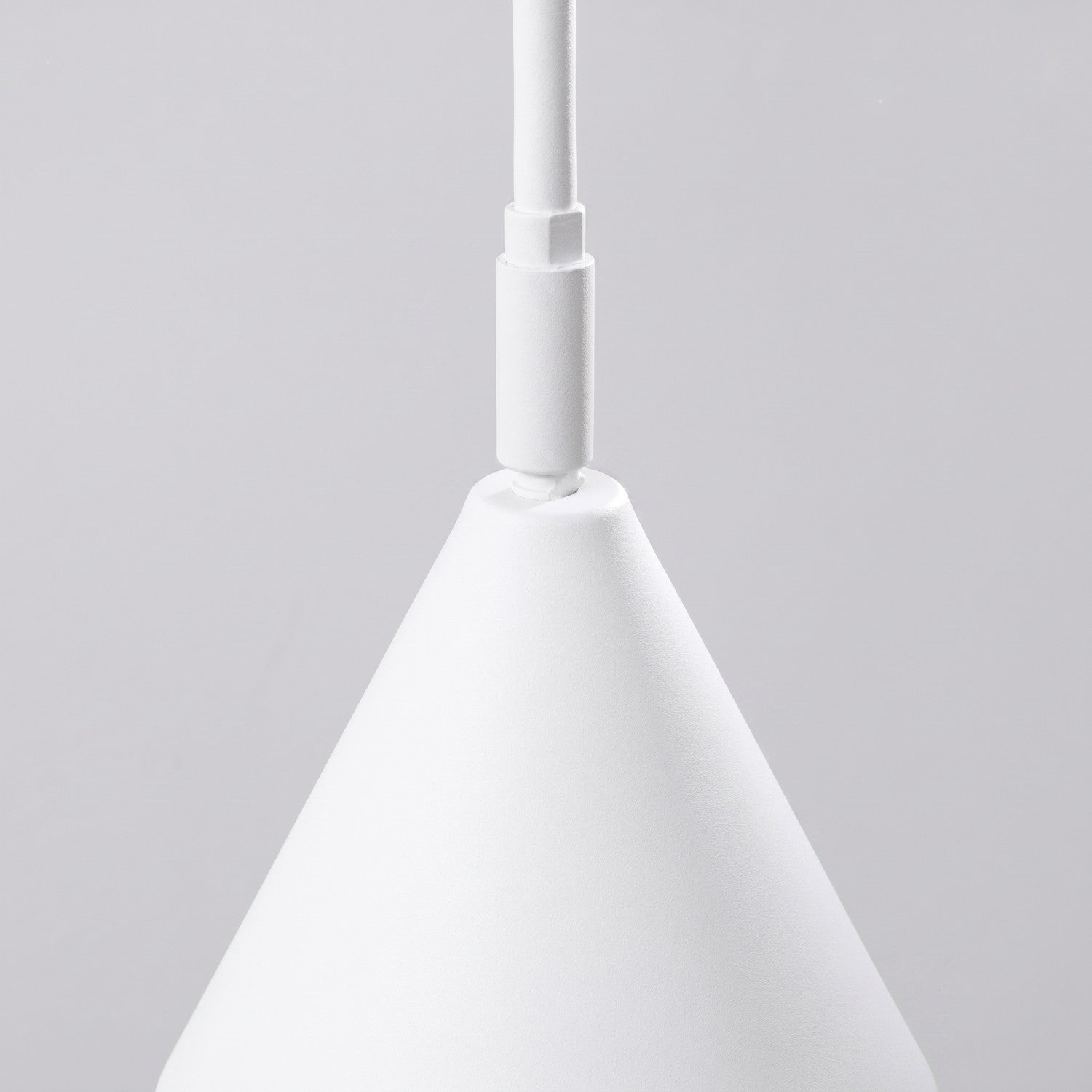 Applique Nox 2 cônes bras déporté acier blanc E14, vue 6