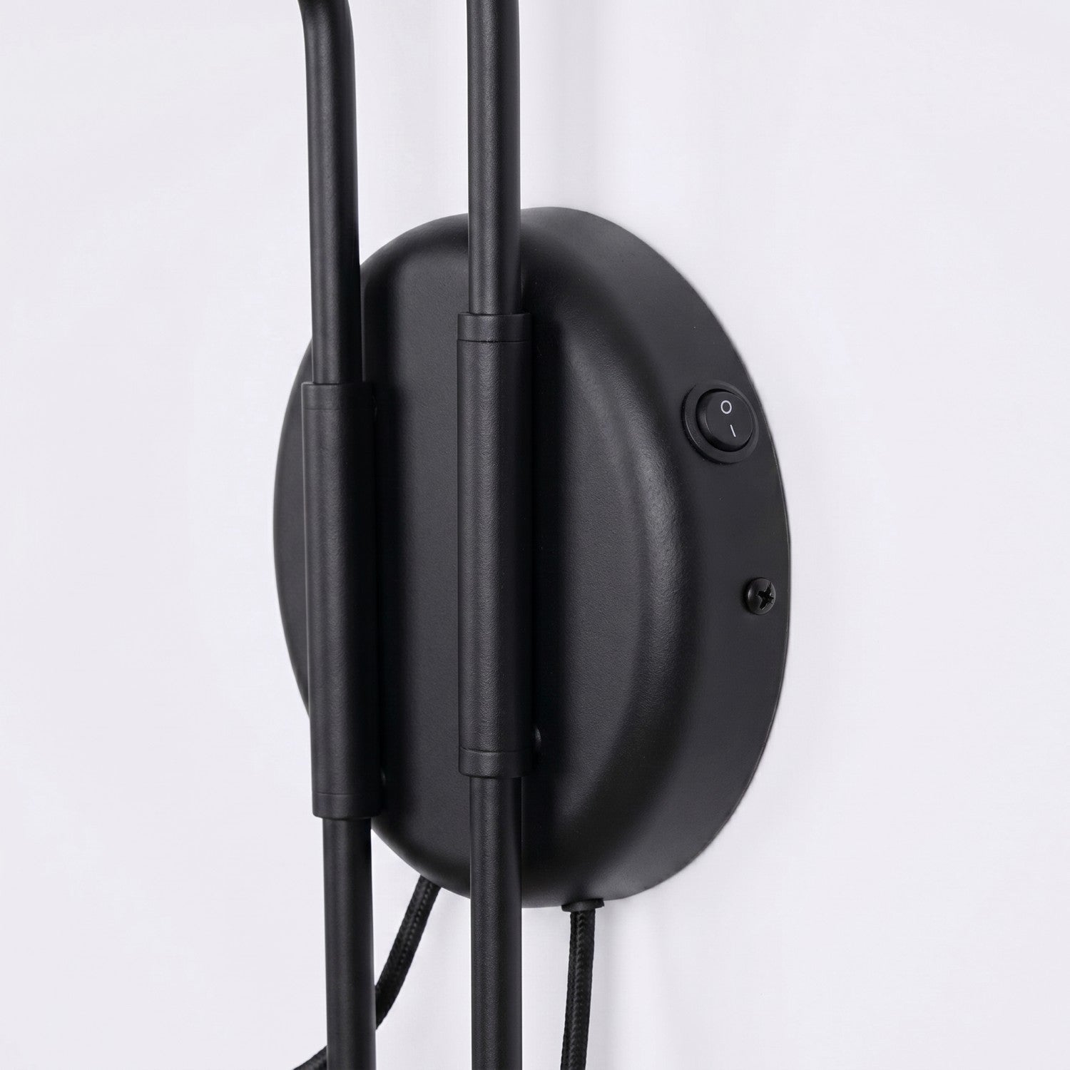 Applique Nox 2 cônes bras déporté acier noir E14, vue 7