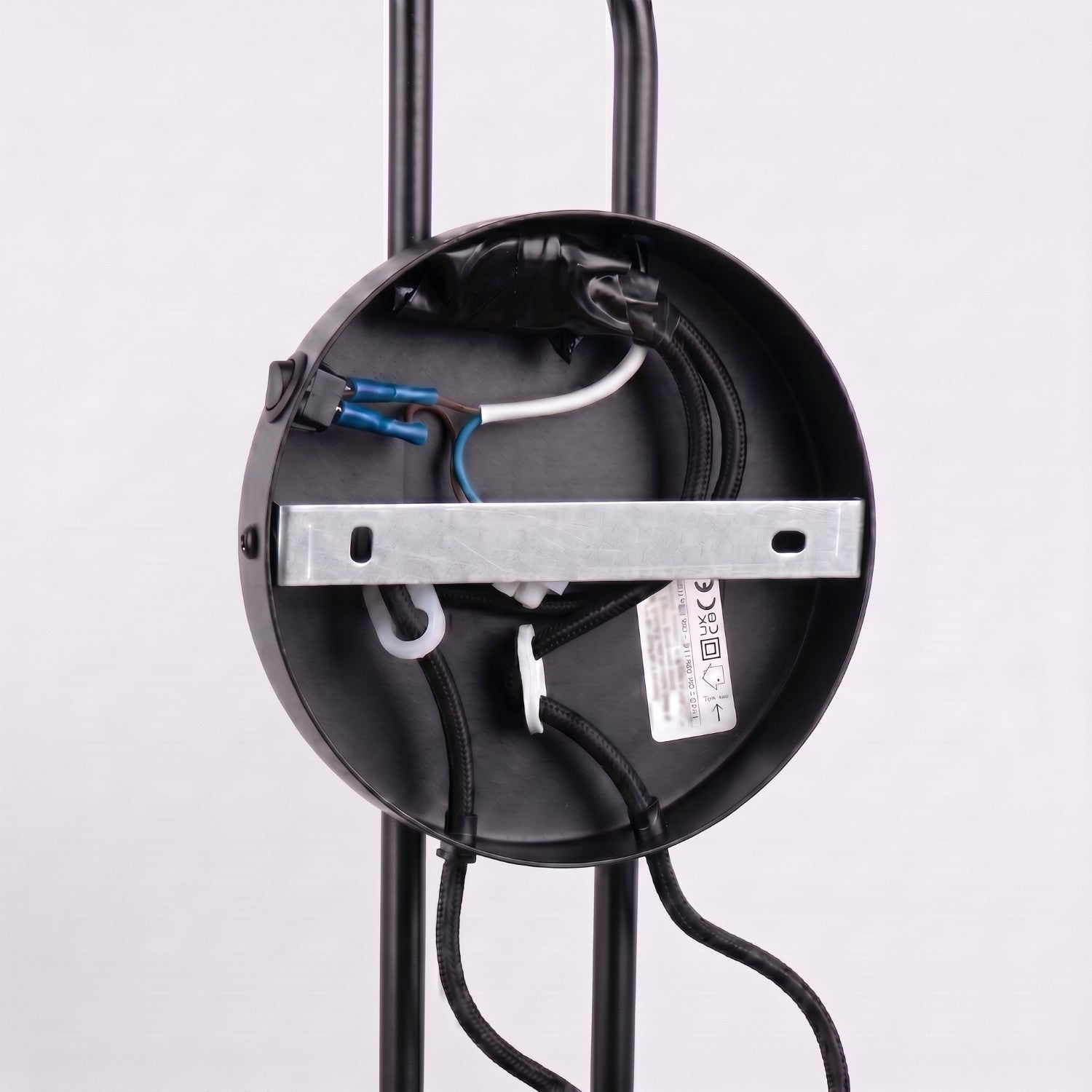 Applique Nox 2 cônes bras déporté acier noir E14, vue 9