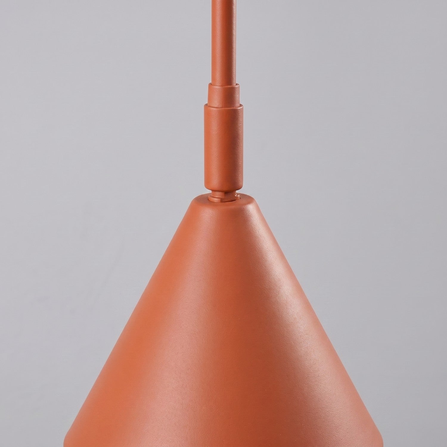 Applique Nox 2 cônes bras déporté acier rouge ocre E14, vue 6