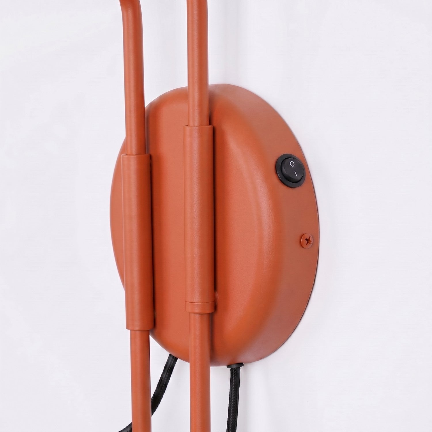 Applique Nox 2 cônes bras déporté acier rouge ocre E14, vue 7