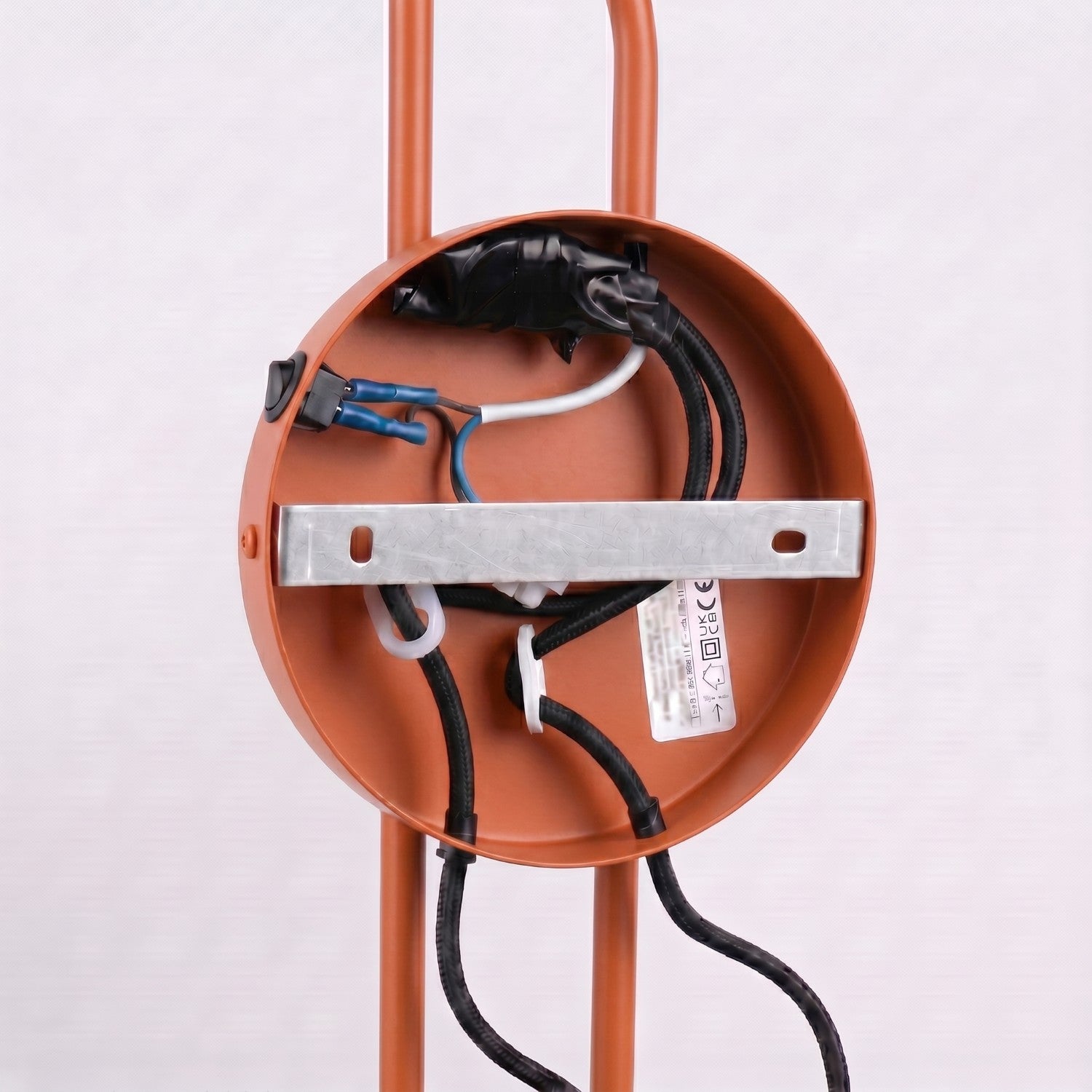 Applique Nox 2 cônes bras déporté acier rouge ocre E14, vue 9