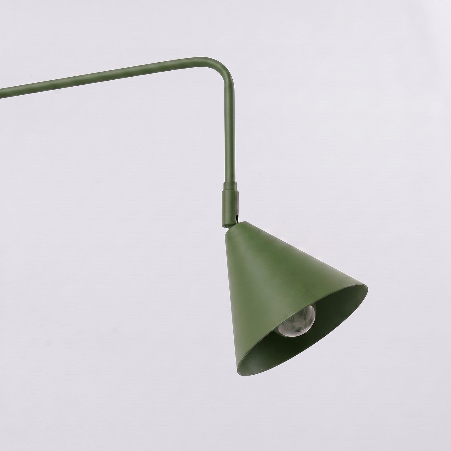 Applique Nox 2 cônes bras déporté acier vert olive E14, vue 5