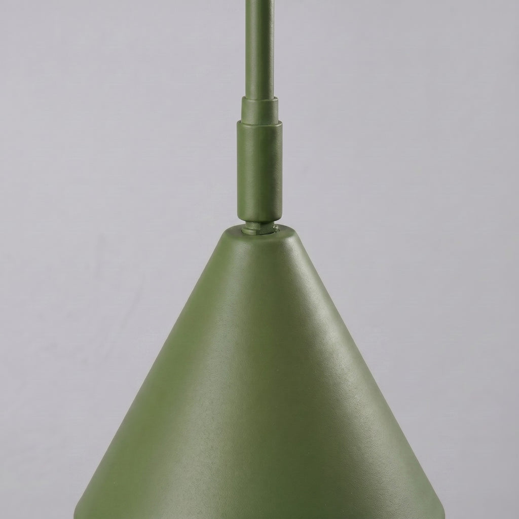 Applique Nox 2 cônes bras déporté acier vert olive E14, vue 6