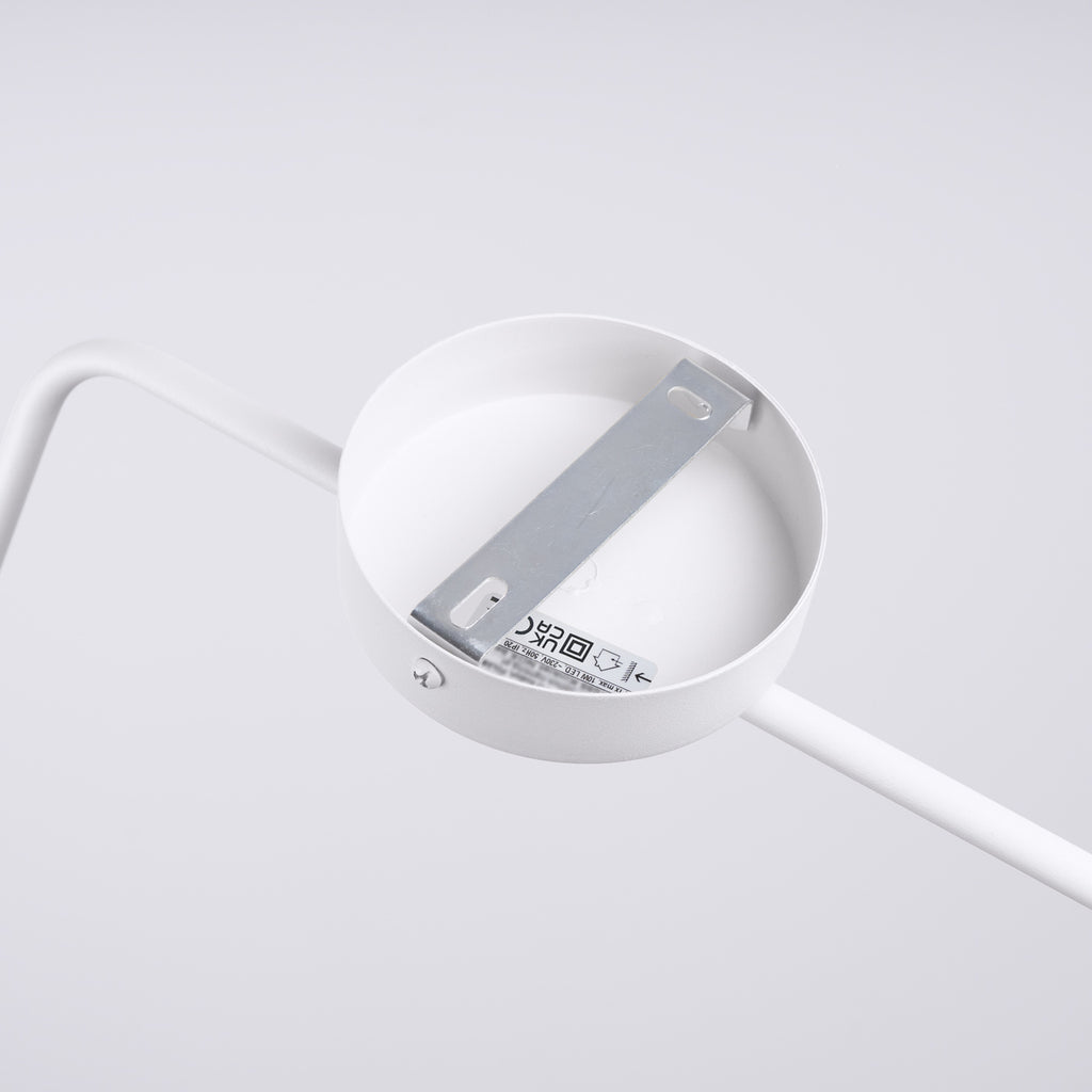 Applique Nox bras déporté acier blanc E14, autre vue
