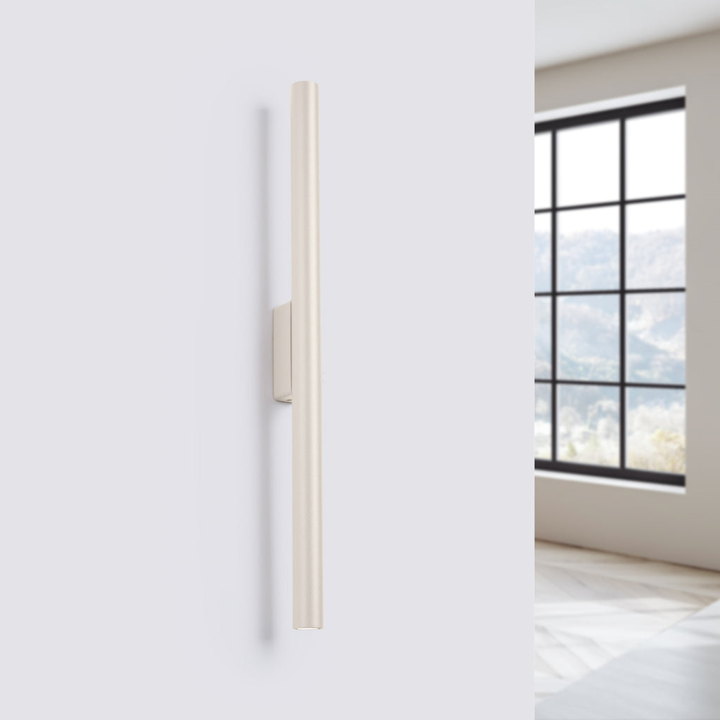 Applique Pastelo 2 tube fin beige G9 de profil