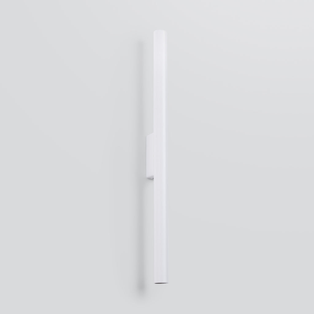 Applique Pastelo 2 tube fin blanc G9 de profil