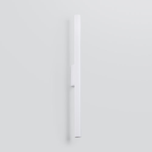Applique Pastelo 2 tube fin blanc G9 de profil