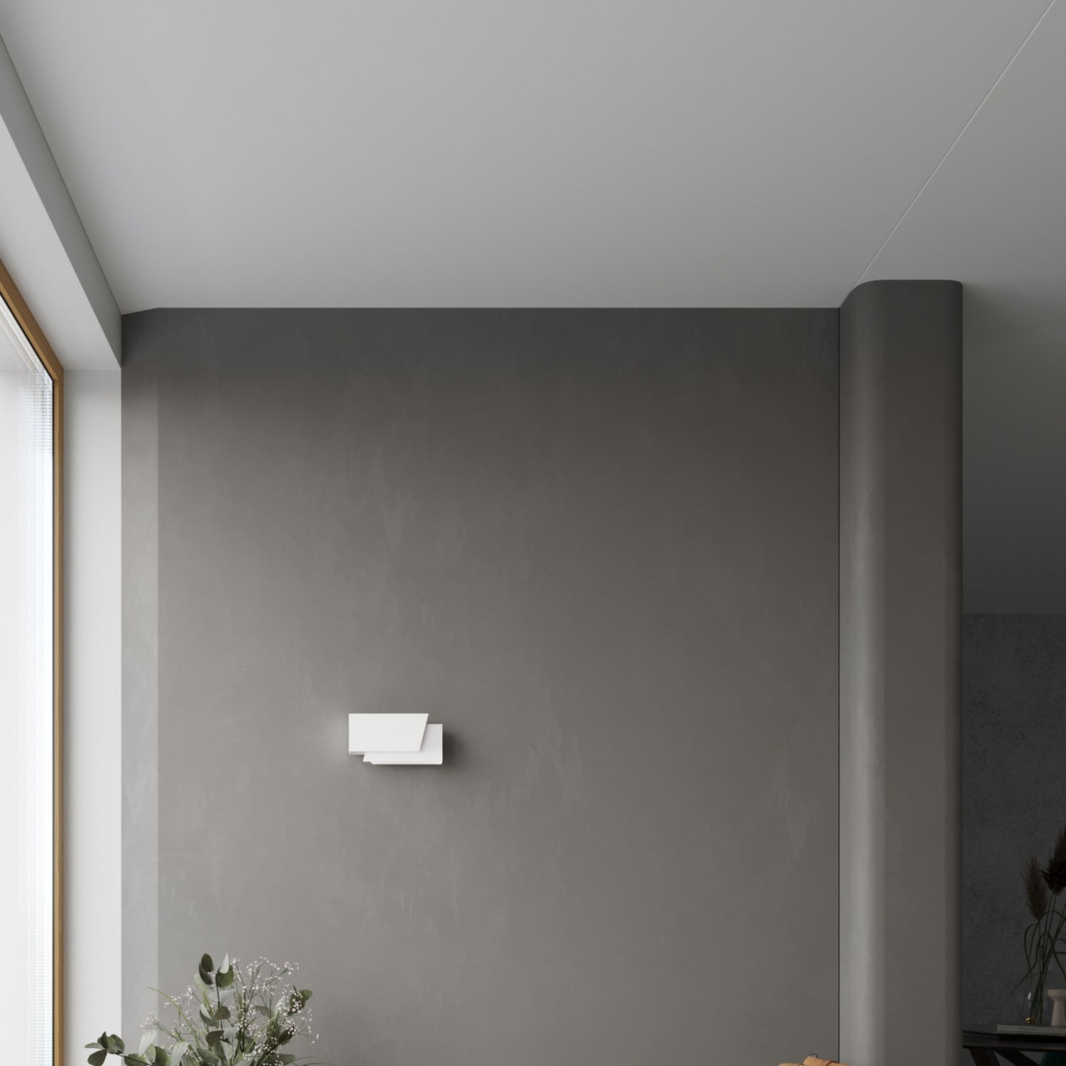 Applique Piegare acier blanc en situation dans un intérieur