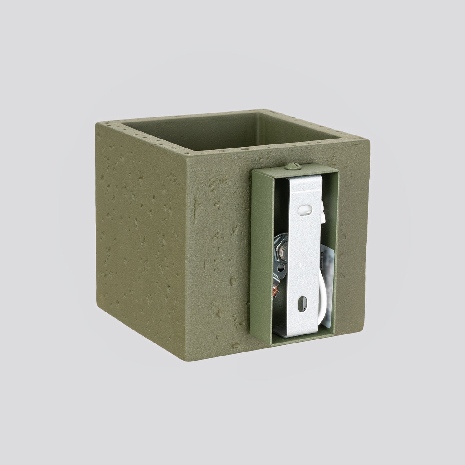 Applique Quad béton vert olive G9, détail