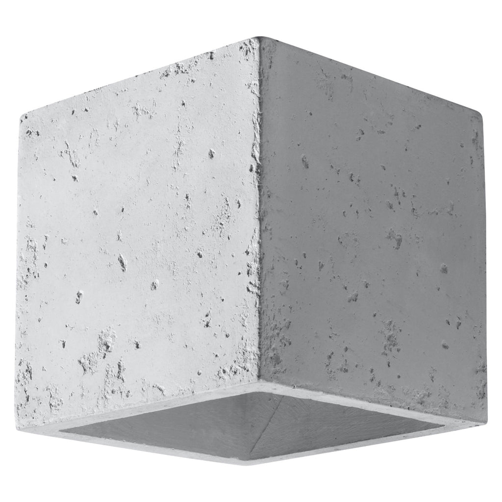 Applique Quad, un cube en béton brut