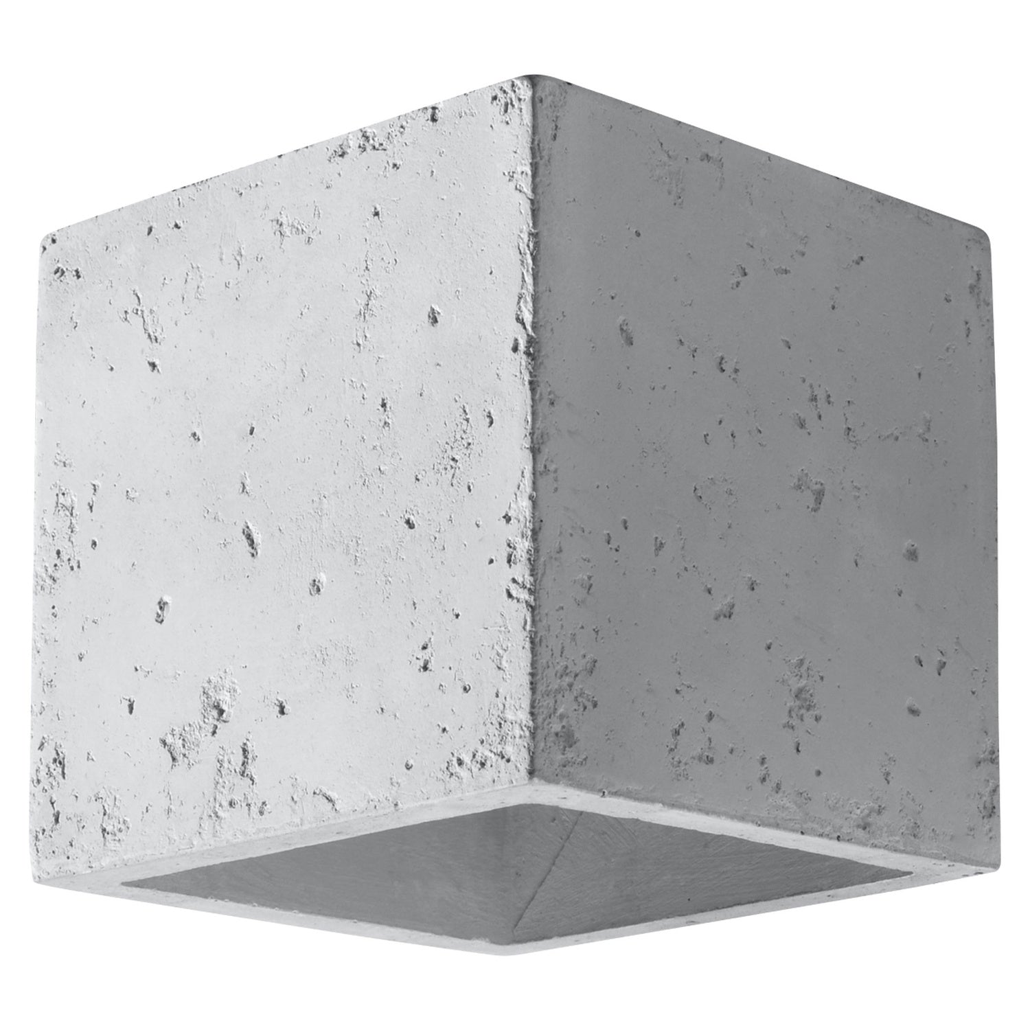 Applique Quad, un cube en béton brut