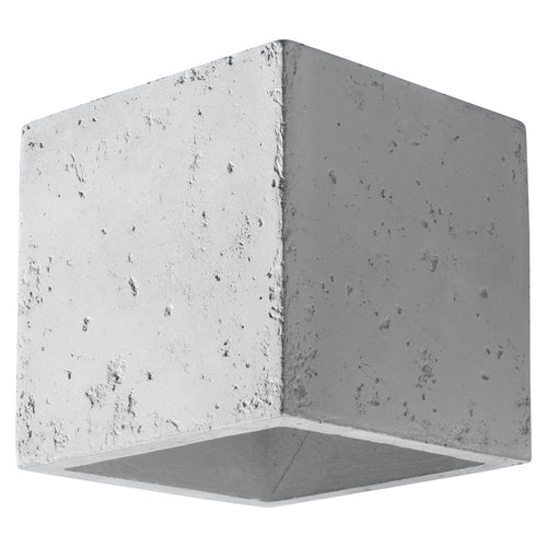 Applique Quad, un cube en béton brut