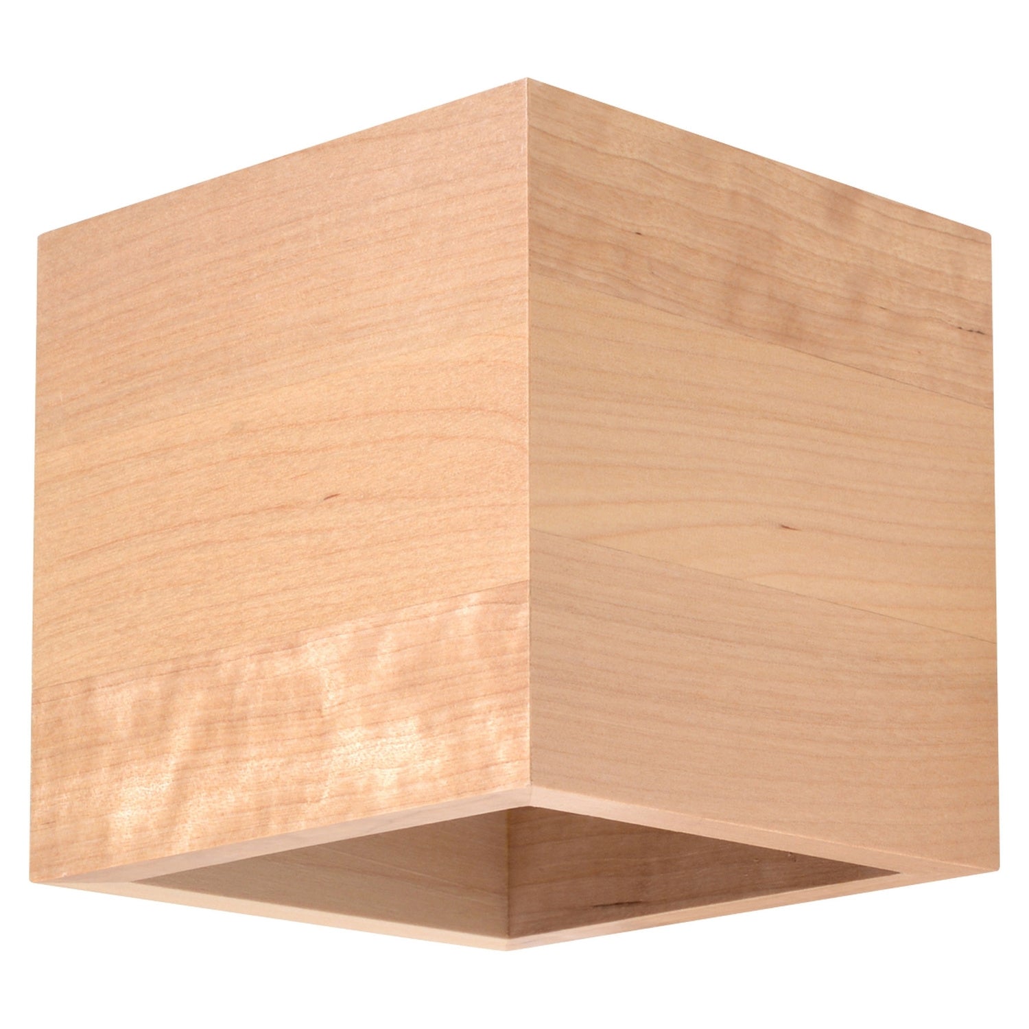 Applique Quad, un cube en bois naturel