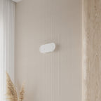 Applique Saccon acier blanc dans un intérieur contemporain