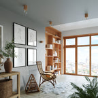 Applique Salgado en bois naturel dans un intérieur