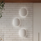Applique Senses acier blanc, ambiance et halo indirect