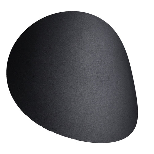 Applique Senses acier noir, galet organique bombé