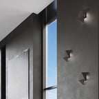 Applique Solido acier noir dans une pièce contemporaine