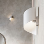 Applique Talassa acier blanc G9, ambiance design