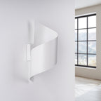 Applique Talassa acier blanc G9, détail du ruban cintré