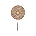 Applique Tanami rotin naturel disque 40 cm E27