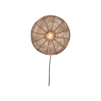 Applique Tanami rotin naturel disque 40 cm E27