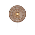 Applique Tanami rotin naturel disque 55 cm E27